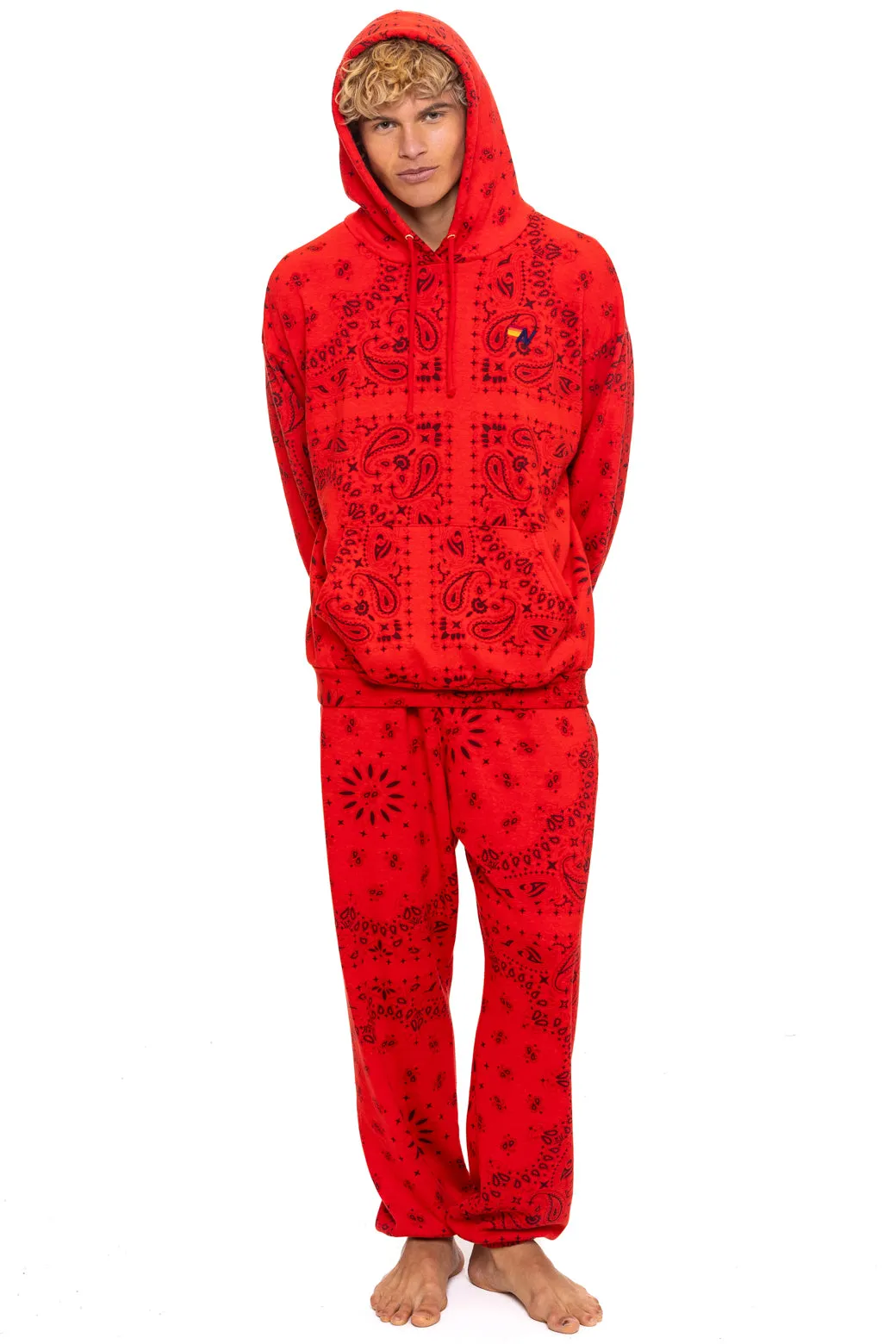 BANDANA SWEATPANTS - RED sold by Aviator Nation product image thumbnail 2