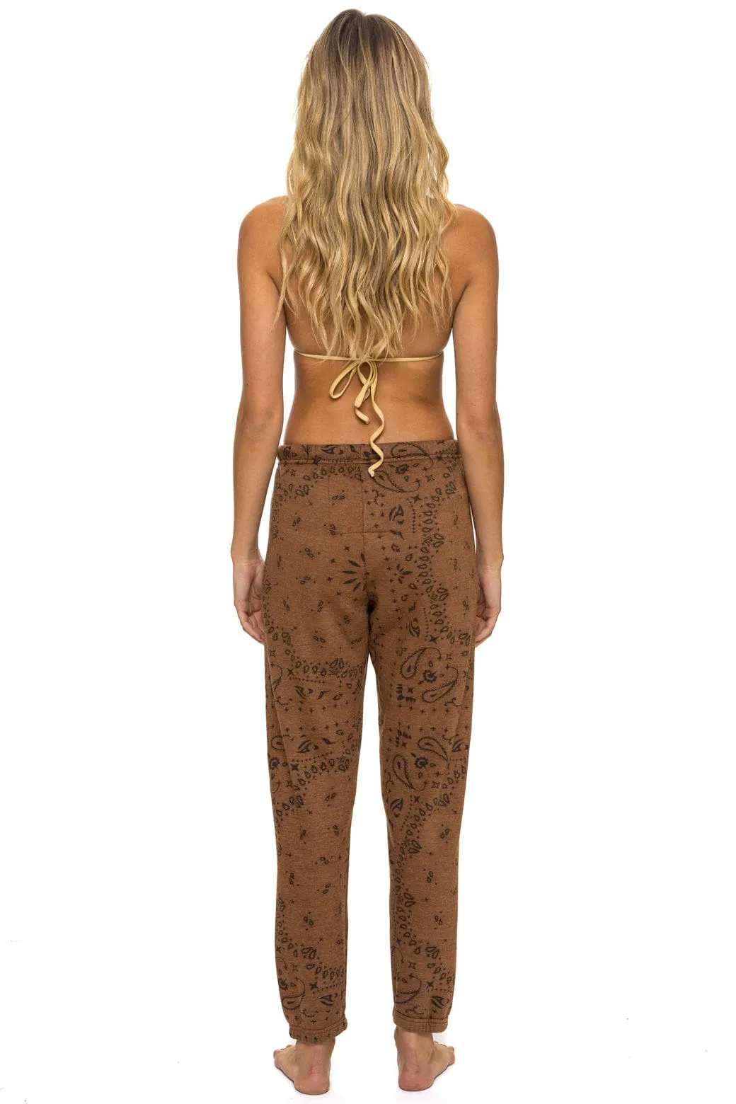 BANDANA SWEATPANTS - CINNAMON sold by Aviator Nation product image thumbnail 4