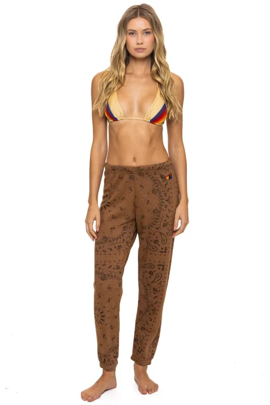 BANDANA SWEATPANTS - CINNAMON sold by Aviator Nation