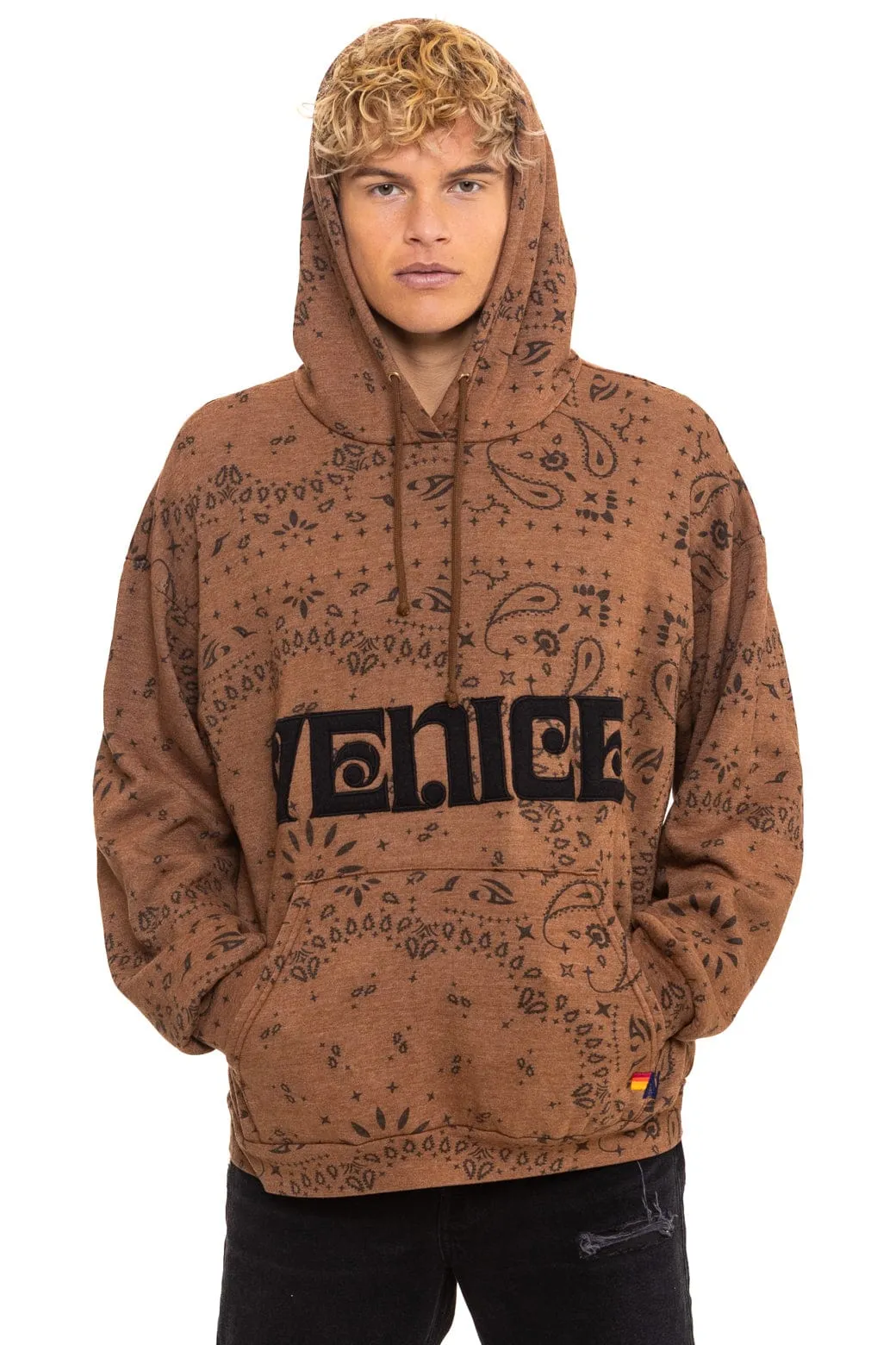 BANDANA VENICE RELAXED PULLOVER HOODIE - CINNAMON sold by Aviator Nation product image thumbnail 2