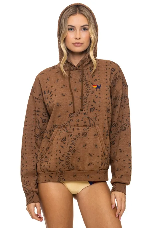 BANDANA RELAXED PULLOVER HOODIE - CINNAMON sold by Aviator Nation