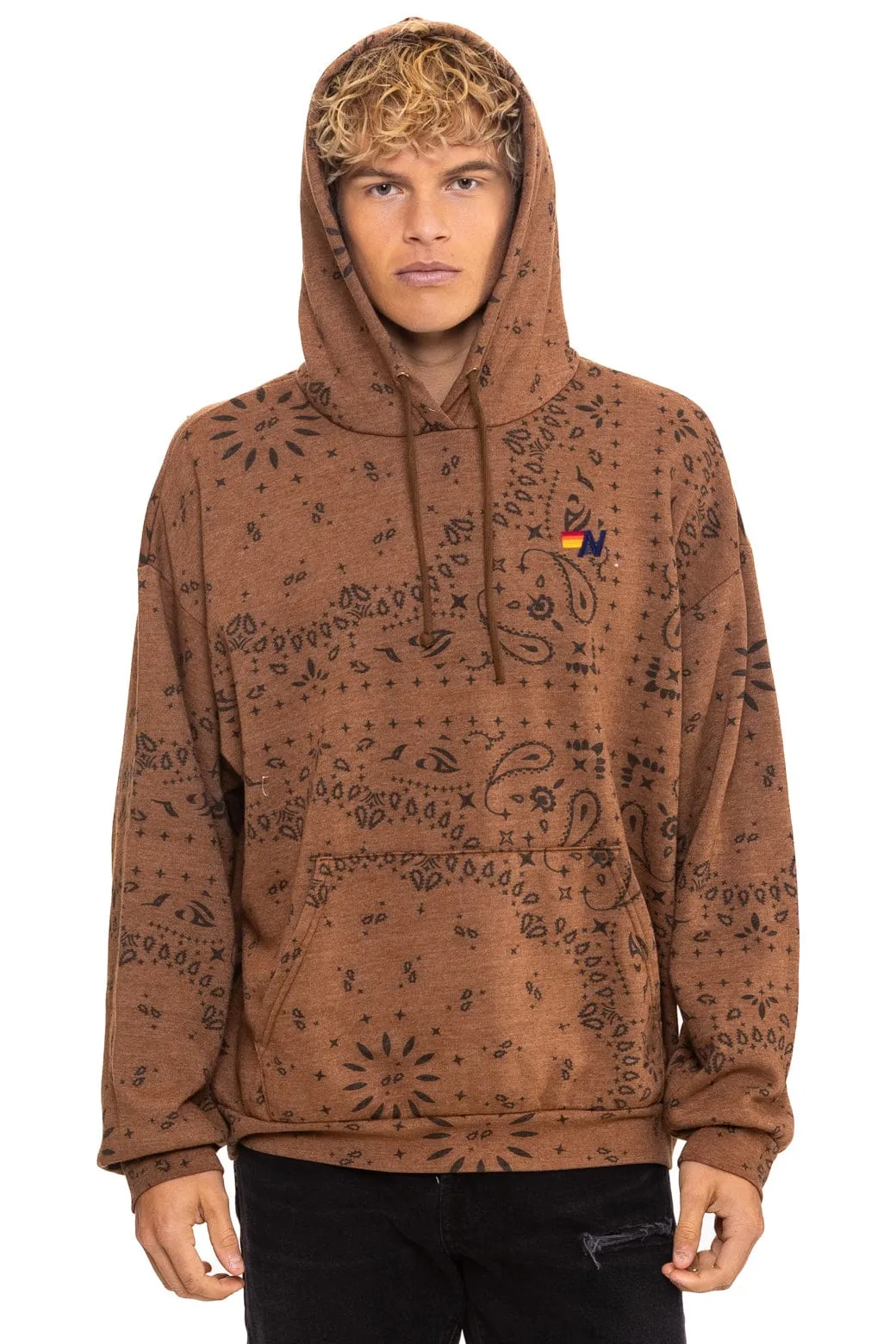 BANDANA RELAXED PULLOVER HOODIE - CINNAMON sold by Aviator Nation product image thumbnail 2