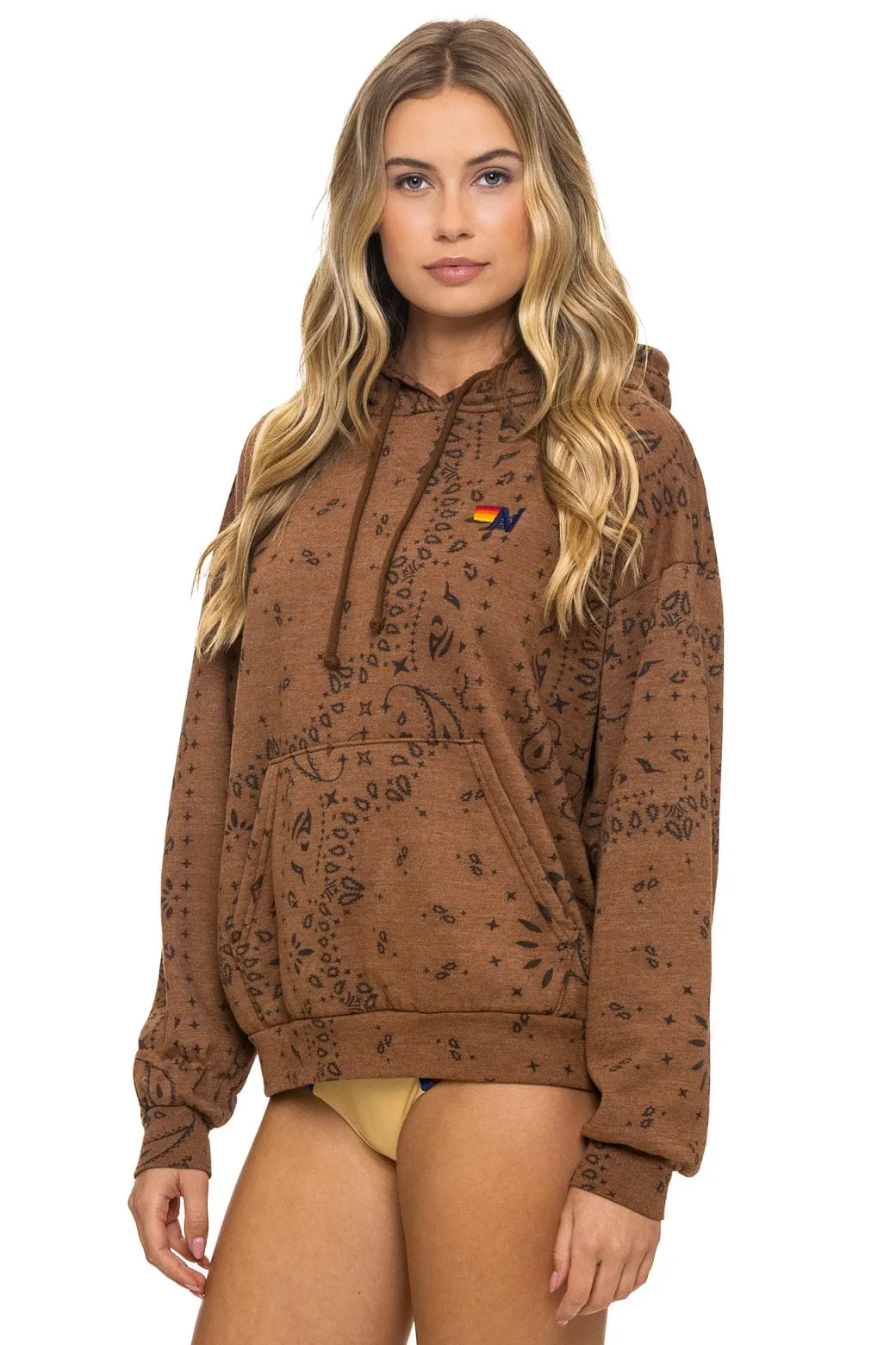 BANDANA RELAXED PULLOVER HOODIE - CINNAMON sold by Aviator Nation product image thumbnail 3