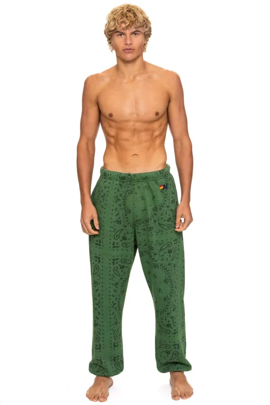 BANDANA SWEATPANTS - PALM sold by Aviator Nation