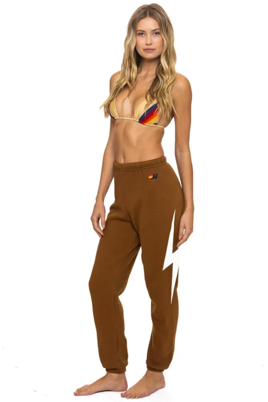 BOLT SWEATPANTS - CINNAMON sold by Aviator Nation