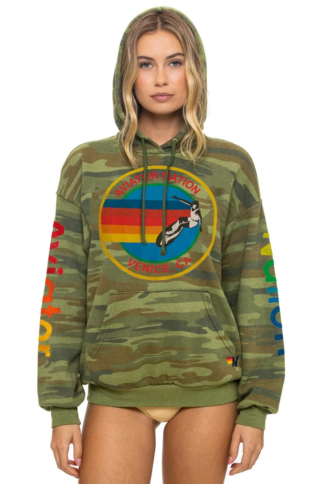 AVIATOR NATION RELAXED PULLOVER HOODIE - CAMO sold by Aviator Nation