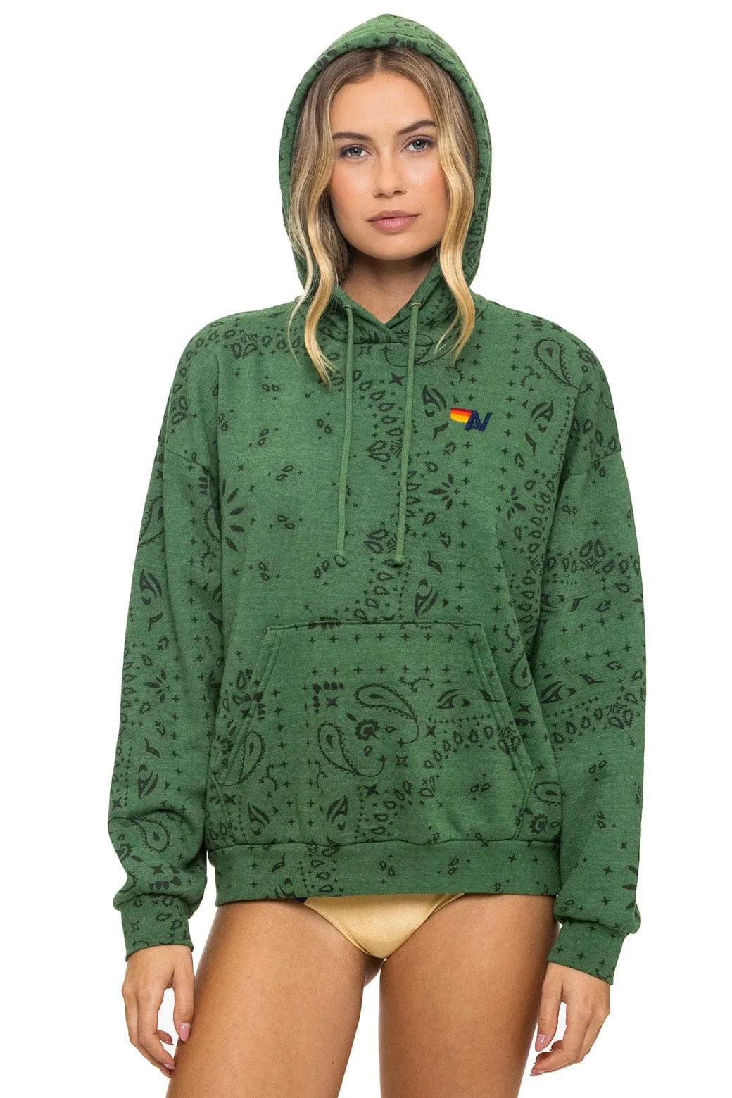 BANDANA RELAXED PULLOVER HOODIE - PALM sold by Aviator Nation