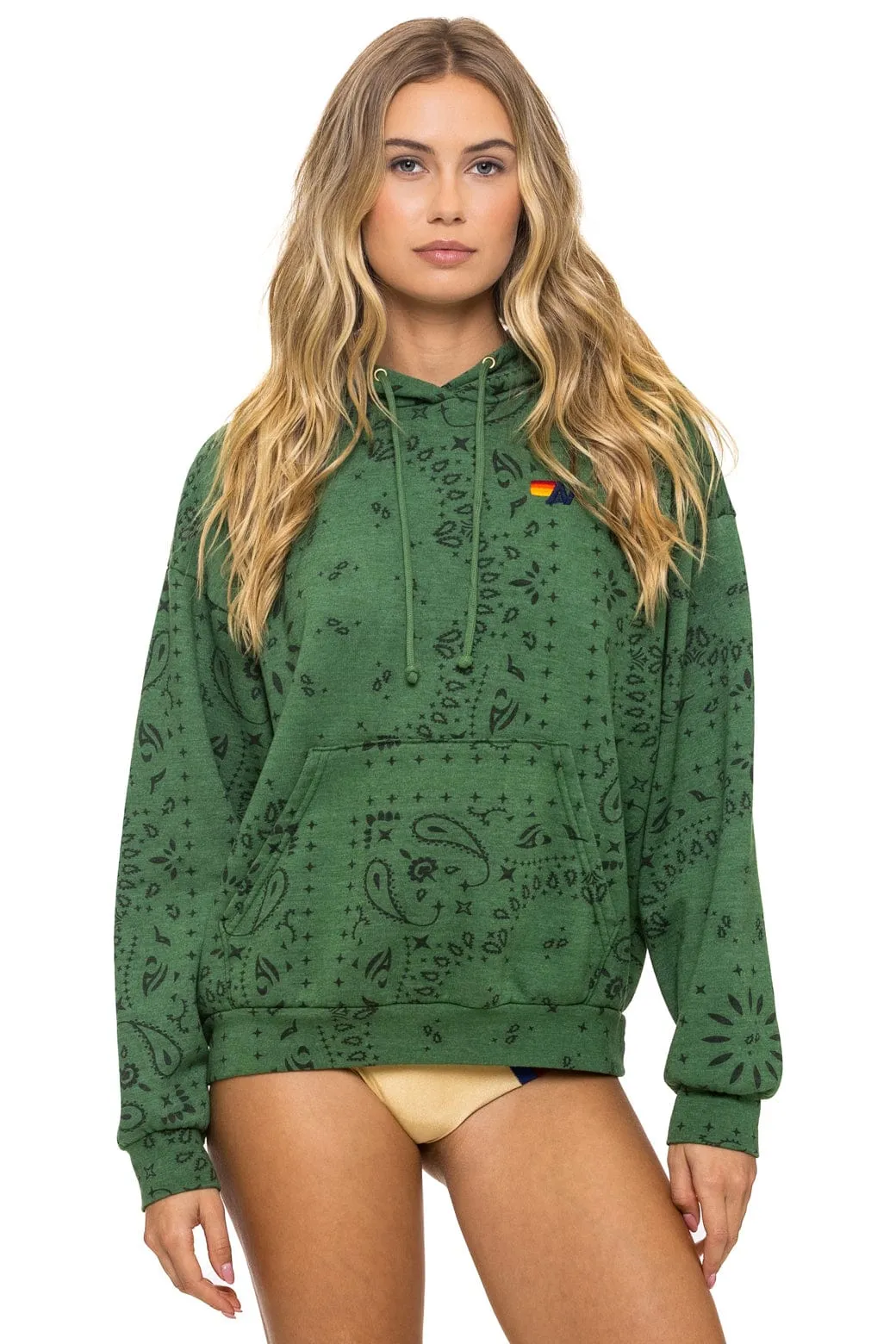 BANDANA RELAXED PULLOVER HOODIE - PALM sold by Aviator Nation product image thumbnail 5