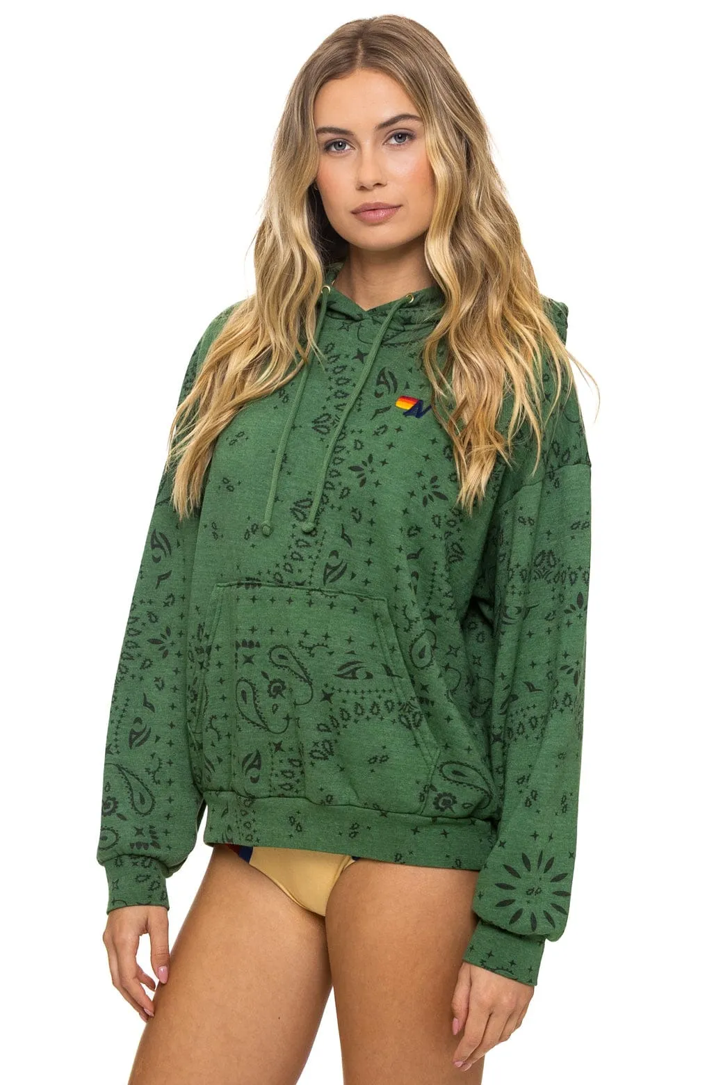 BANDANA RELAXED PULLOVER HOODIE - PALM sold by Aviator Nation product image thumbnail 3