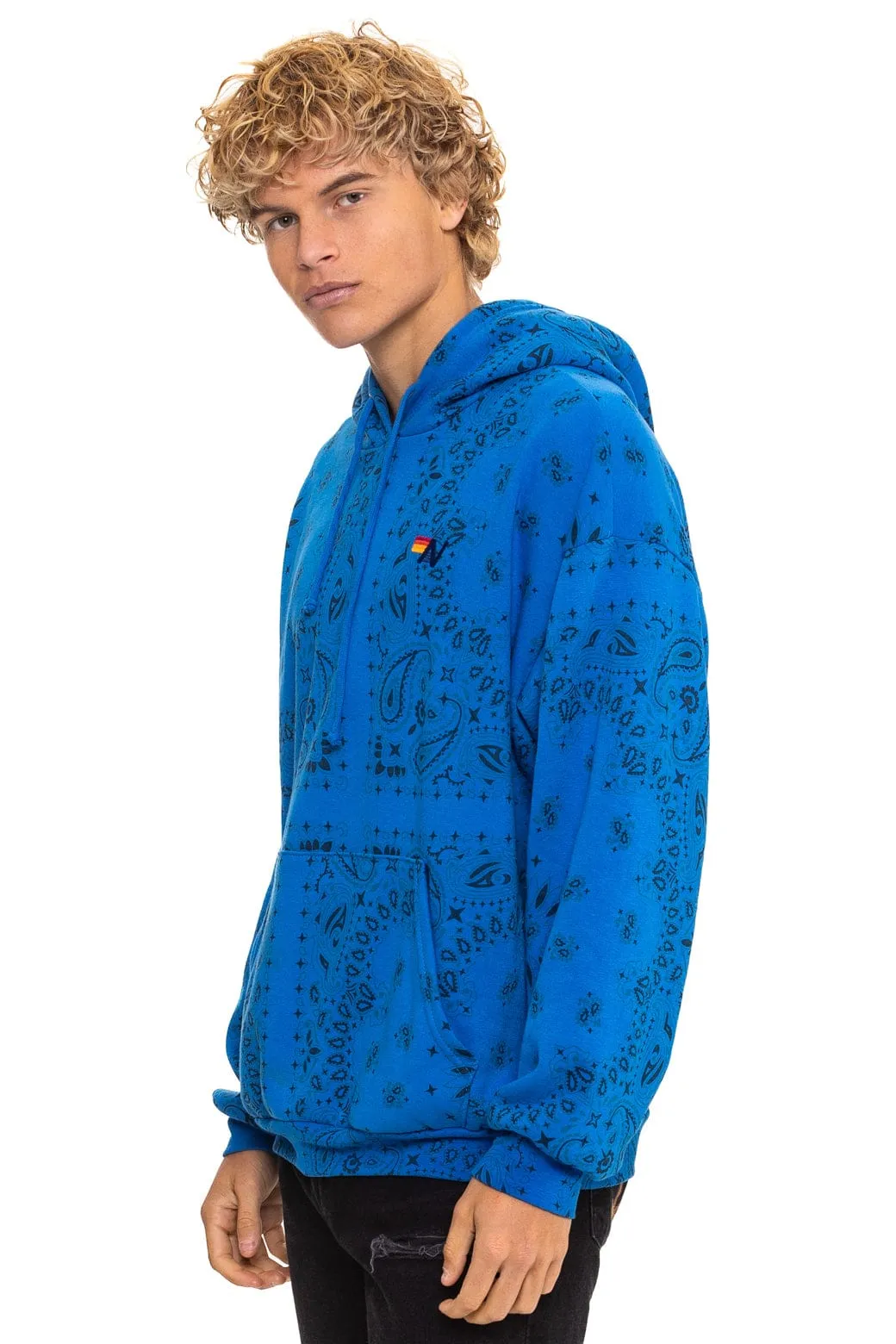 BANDANA RELAXED PULLOVER HOODIE - ADVENTURE BLUE sold by Aviator Nation product image thumbnail 4