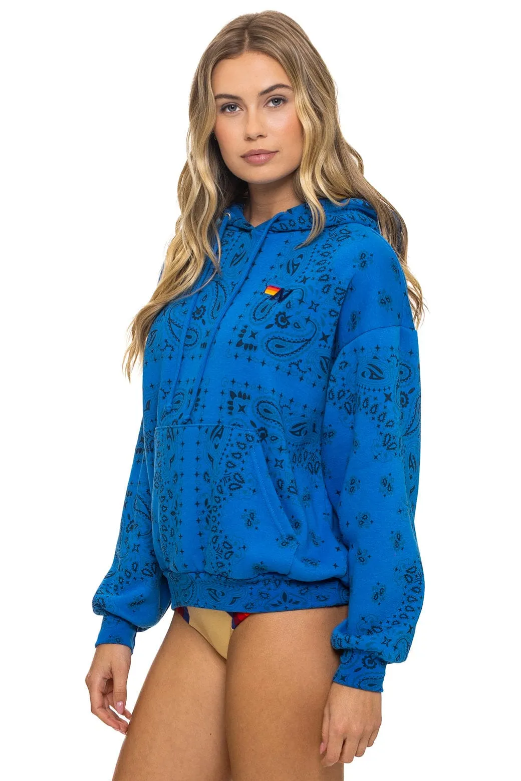 BANDANA RELAXED PULLOVER HOODIE - ADVENTURE BLUE sold by Aviator Nation product image thumbnail 3