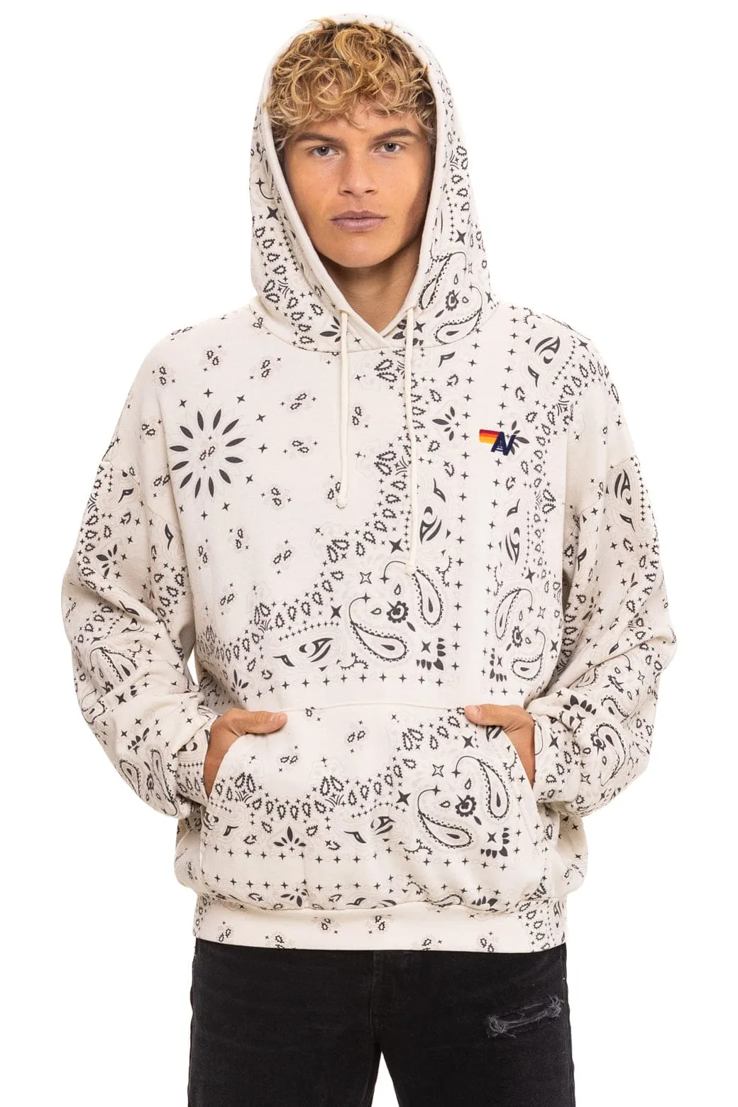 BANDANA RELAXED PULLOVER HOODIE - VINTAGE WHITE sold by Aviator Nation product image thumbnail 2