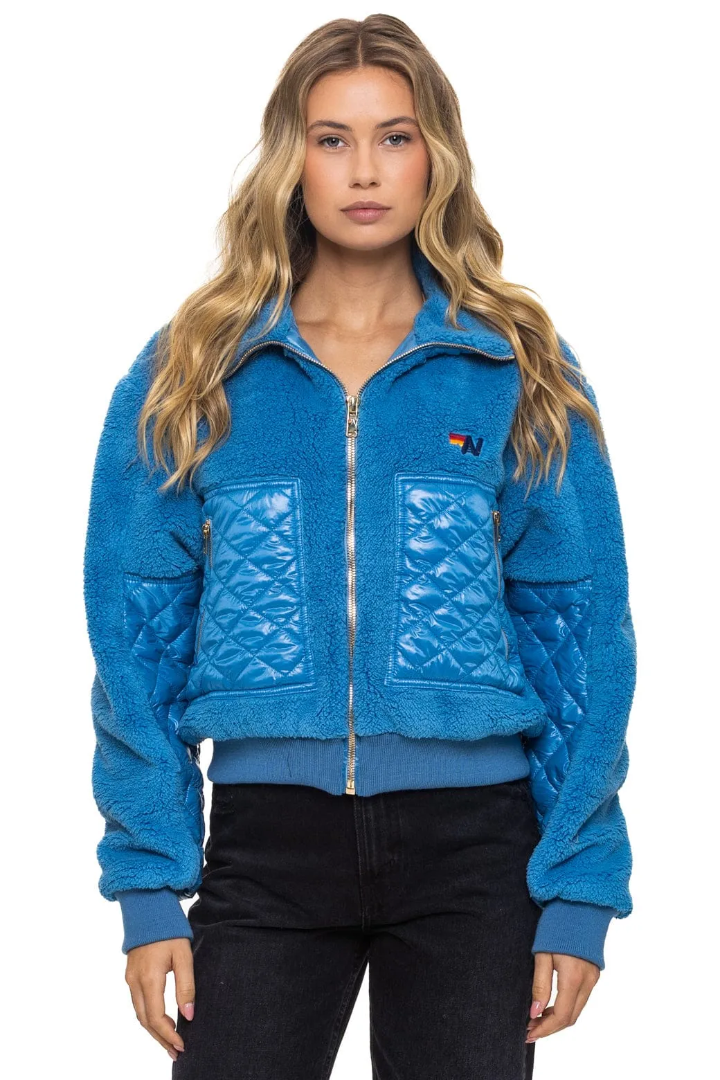 TEDDY FULL ZIP JACKET - OCEAN sold by Aviator Nation product image thumbnail 2