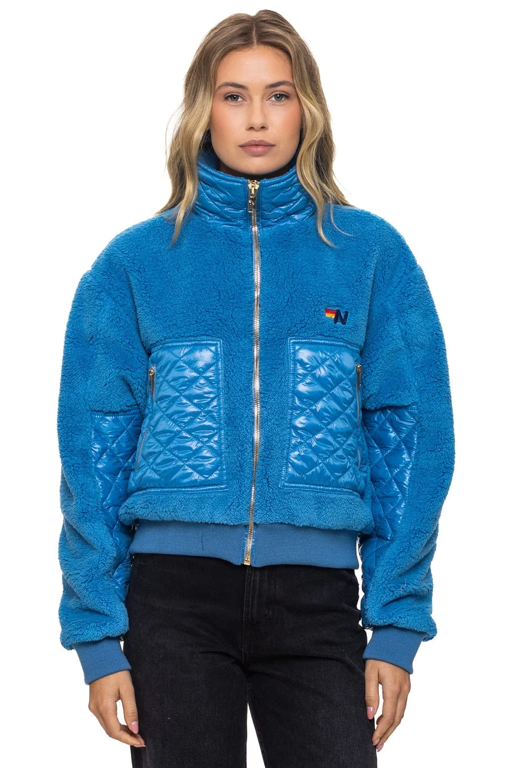 TEDDY FULL ZIP JACKET - OCEAN sold by Aviator Nation