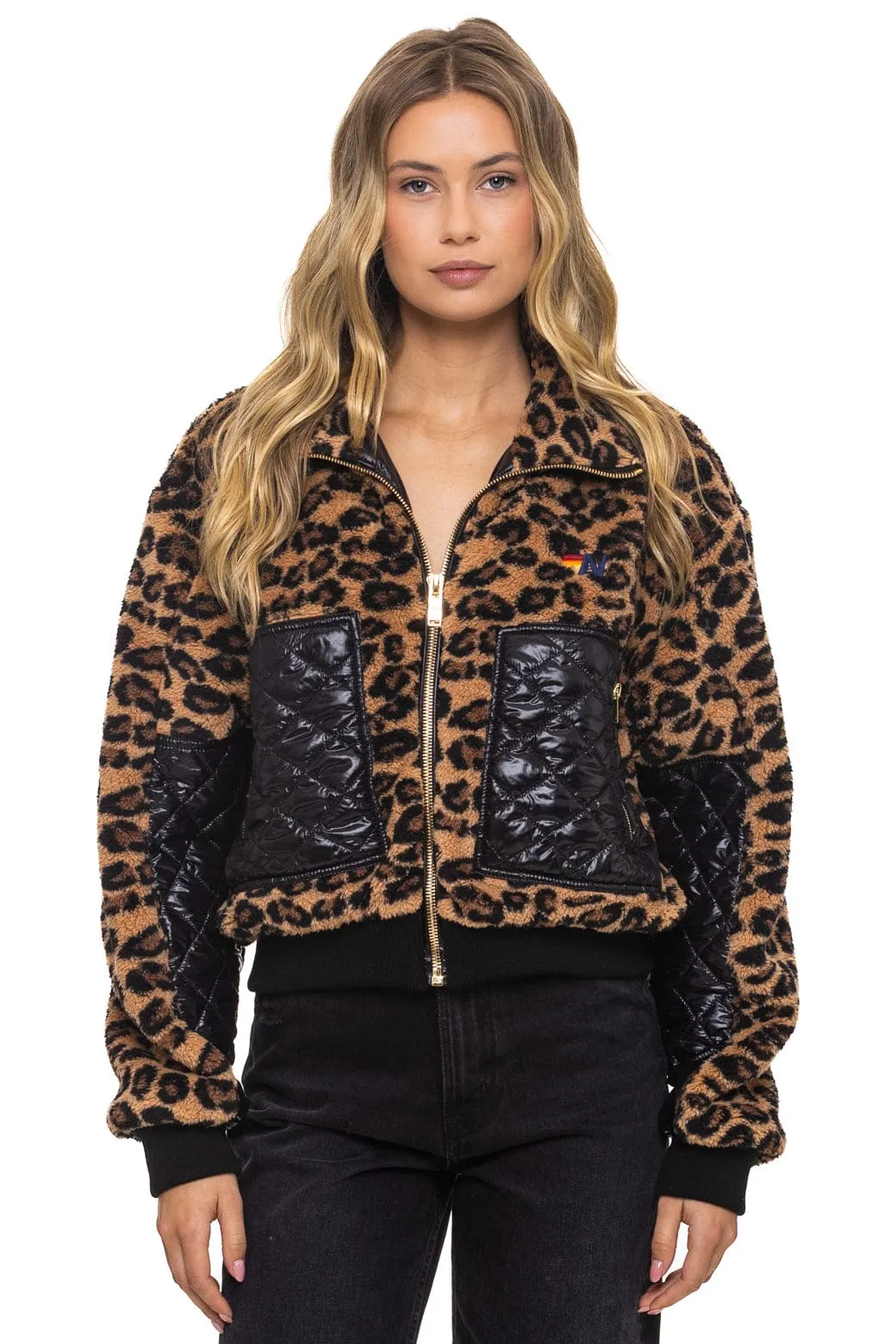 TEDDY FULL ZIP JACKET - CHEETAH sold by Aviator Nation product image thumbnail 2