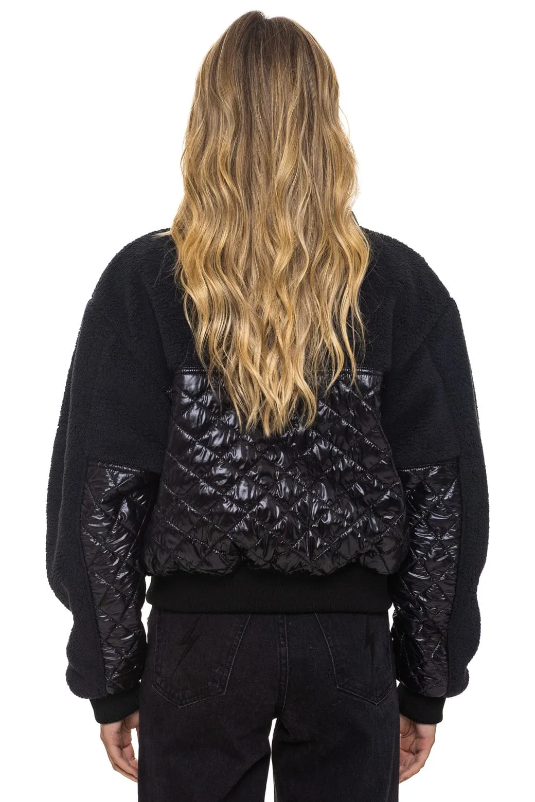 TEDDY FULL ZIP JACKET - BLACK sold by Aviator Nation product image thumbnail 5