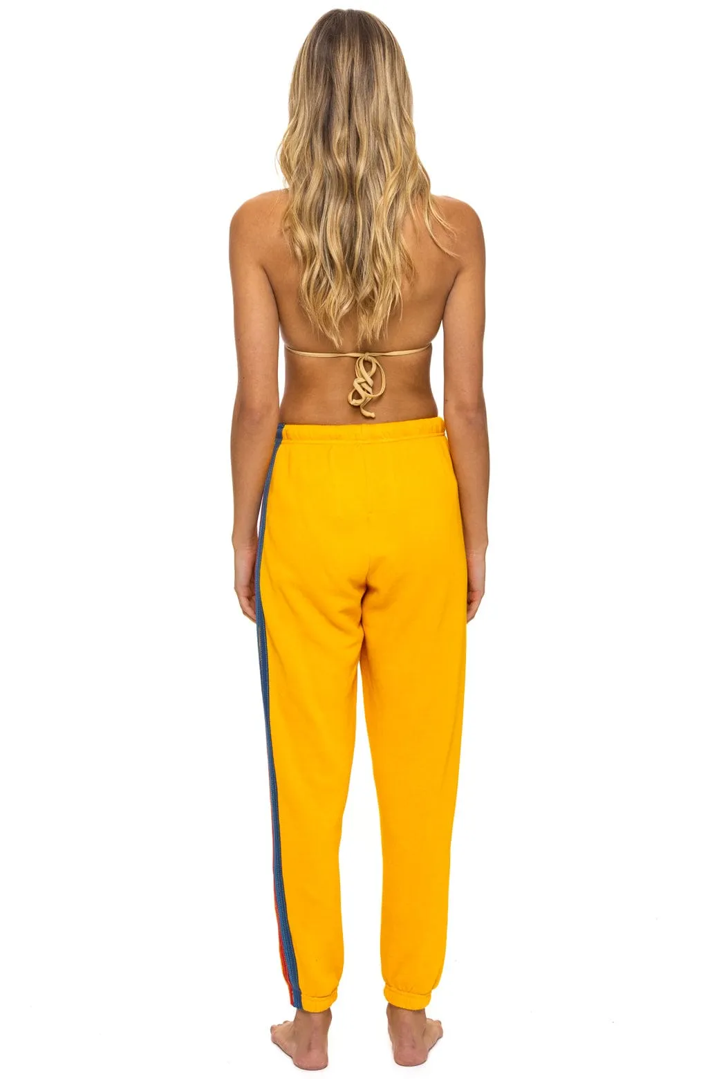 5 STRIPE SWEATPANTS - GOLD sold by Aviator Nation product image thumbnail 4