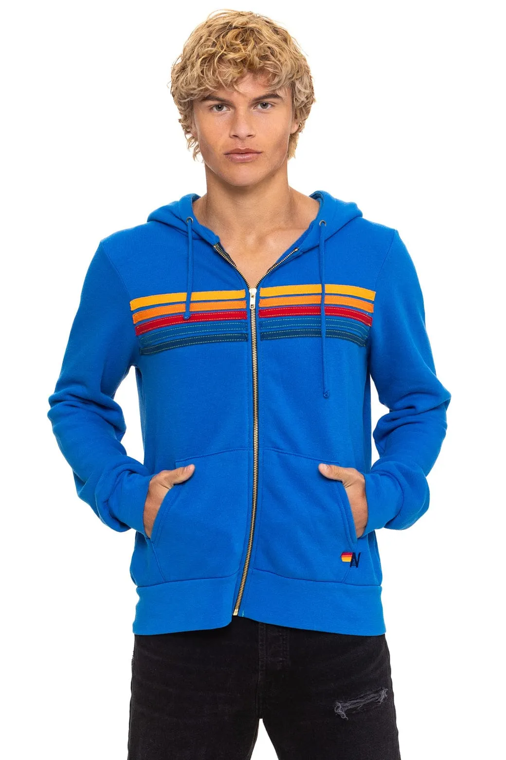 5 STRIPE HOODIE - ADVENTURE BLUE sold by Aviator Nation product image thumbnail 2