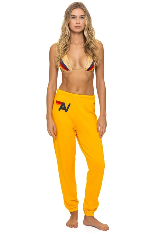 LOGO SWEATPANTS - GOLD sold by Aviator Nation
