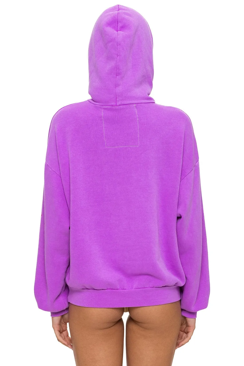 MOUNTAIN STITCH CHEVRON PULLOVER HOODIE RELAXED - NEON PURPLE sold by Aviator Nation product image thumbnail 5