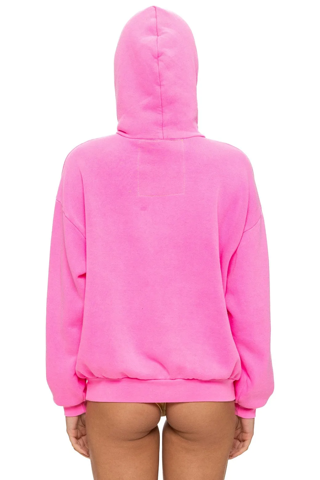 MOUNTAIN STITCH CHEVRON PULLOVER HOODIE RELAXED - NEON PINK sold by Aviator Nation product image thumbnail 5
