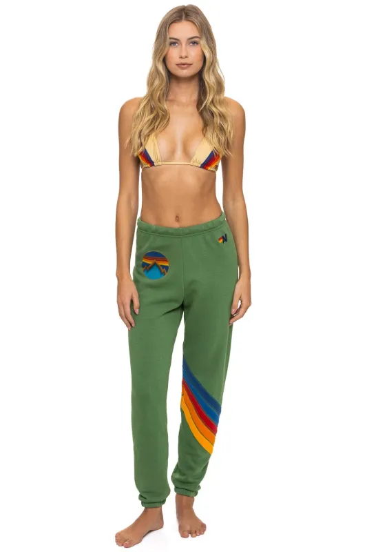 ALL SEASONS CIRCLE CHEVRON SWEATPANTS - PALM sold by Aviator Nation