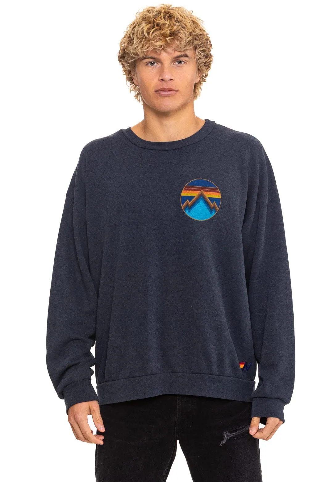 ALL SEASONS CIRCLE RELAXED CREW SWEATSHIRT - CHARCOAL sold by Aviator Nation product image thumbnail 2