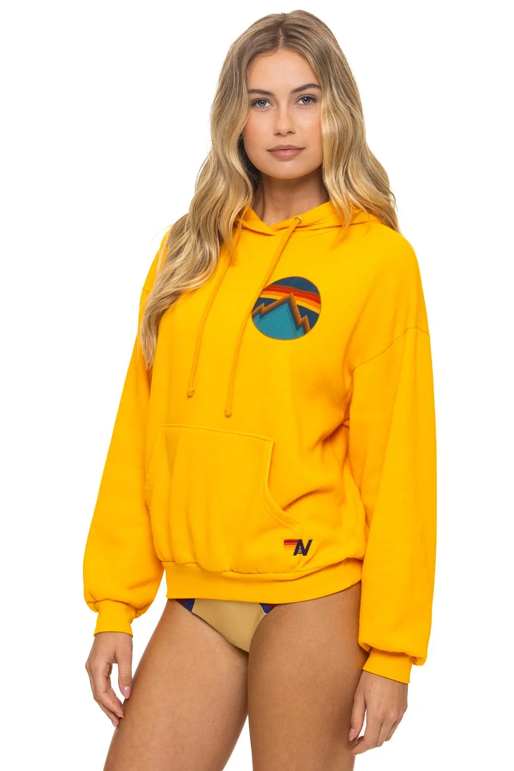 ALL SEASONS RELAXED PULLOVER HOODIE - GOLD sold by Aviator Nation product image thumbnail 3