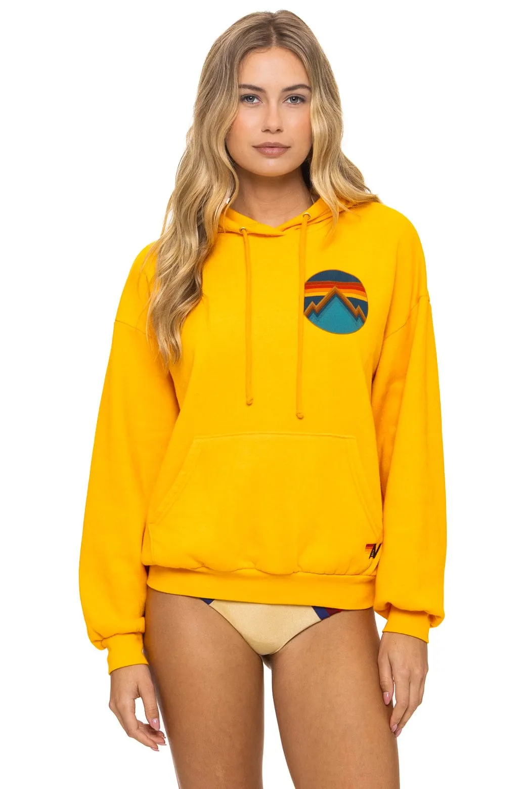 ALL SEASONS RELAXED PULLOVER HOODIE - GOLD sold by Aviator Nation product image thumbnail 5