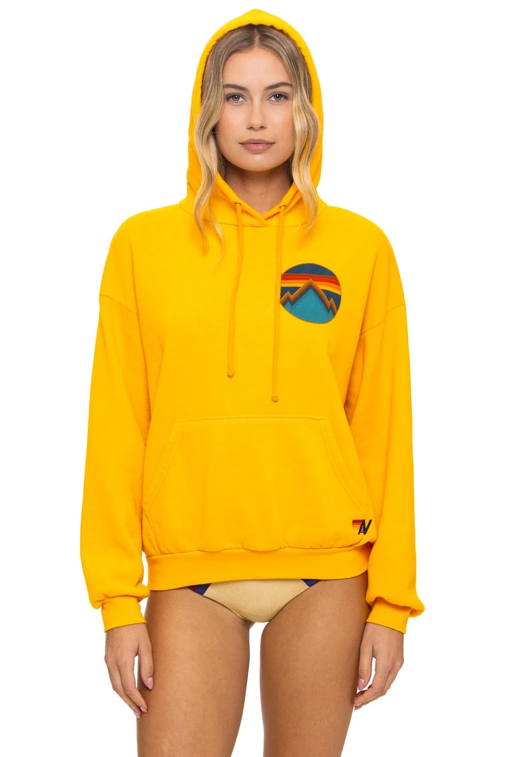ALL SEASONS RELAXED PULLOVER HOODIE - GOLD sold by Aviator Nation