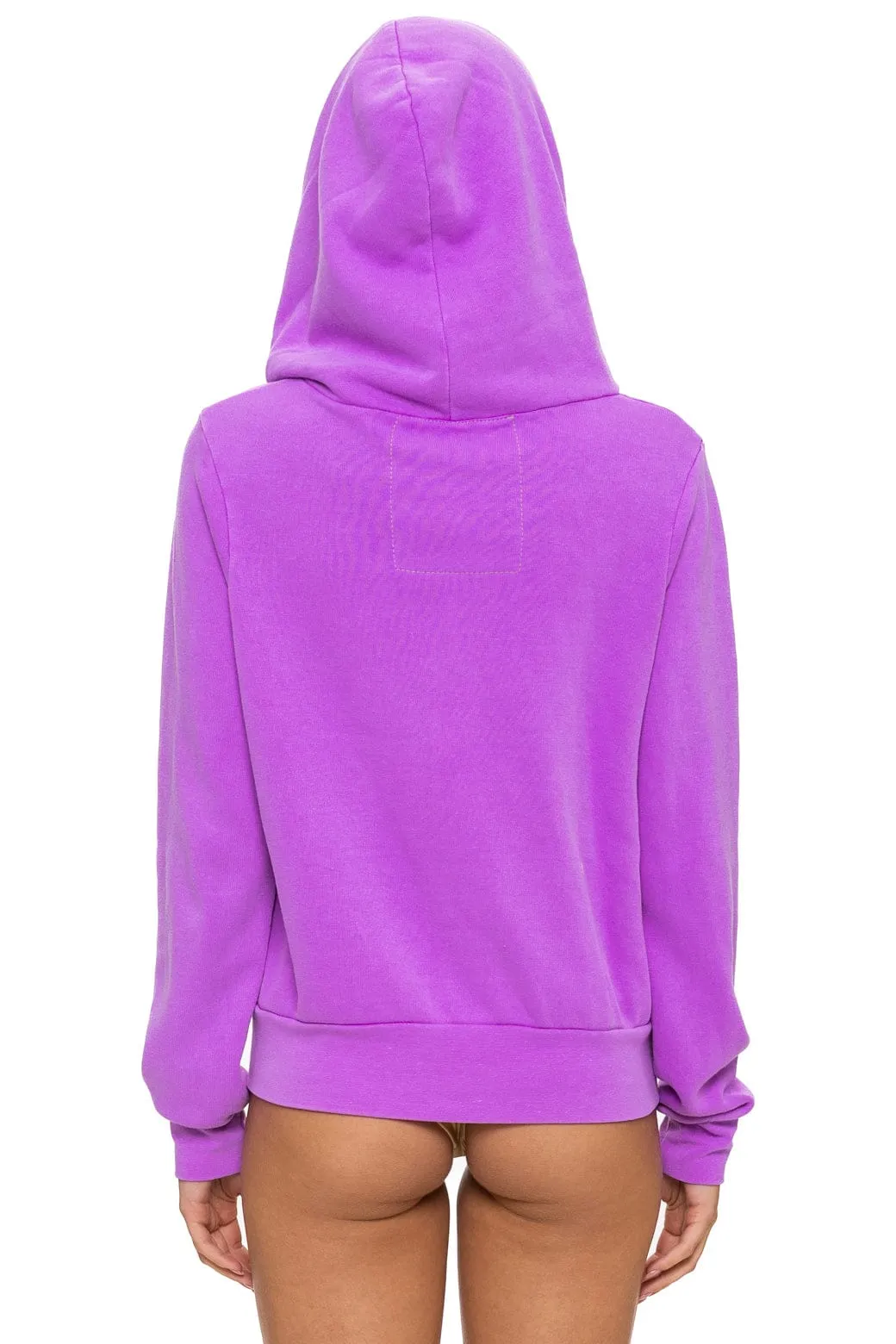 ALL SEASONS CIRCLE ZIP HOODIE - NEON PURPLE sold by Aviator Nation product image thumbnail 5