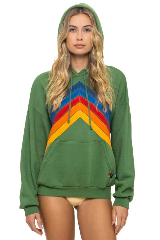 MOUNTAIN STITCH CHEVRON PULLOVER HOODIE RELAXED - PALM sold by Aviator Nation