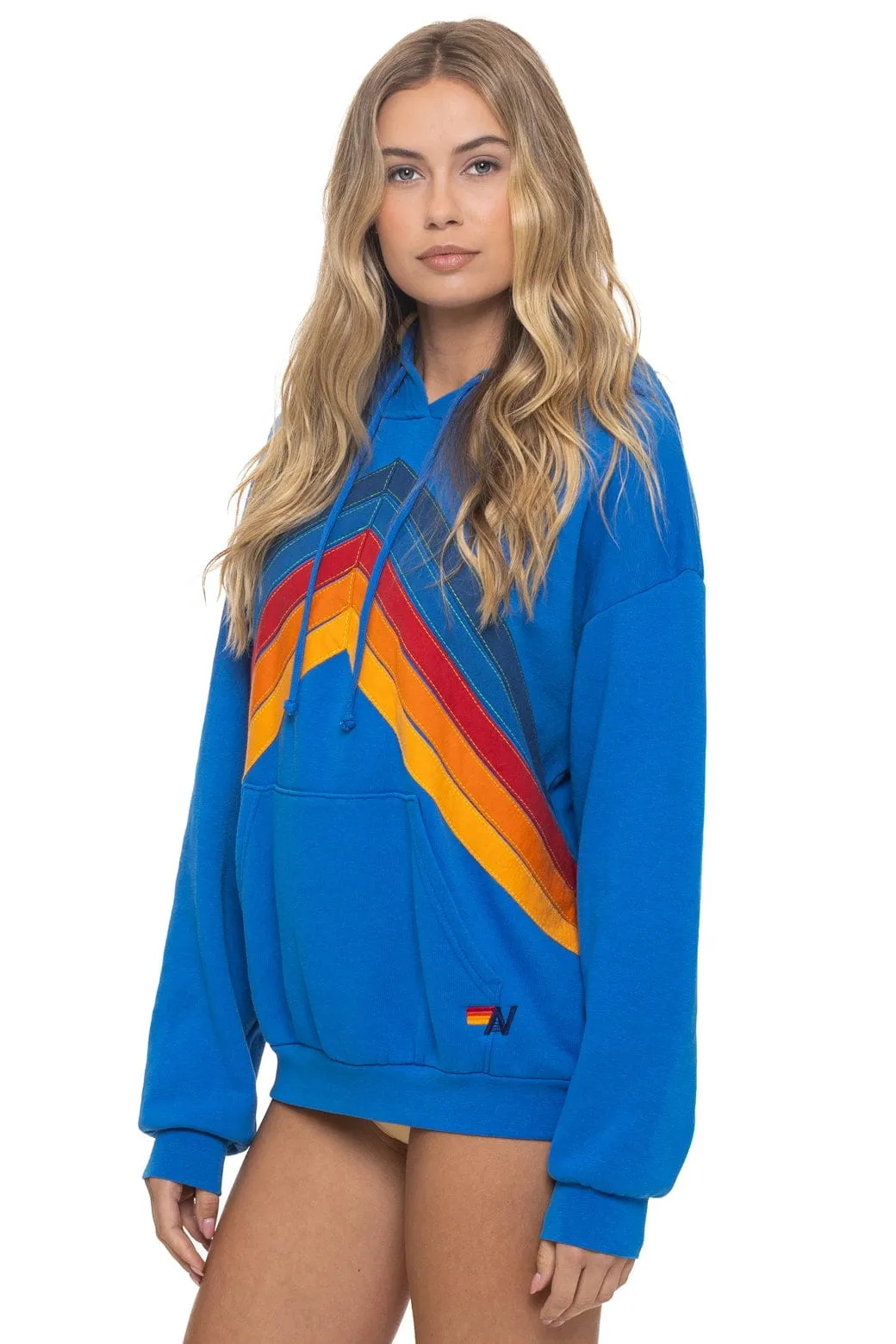 MOUNTAIN STITCH CHEVRON PULLOVER HOODIE RELAXED - ADVENTURE BLUE sold by Aviator Nation product image thumbnail 5