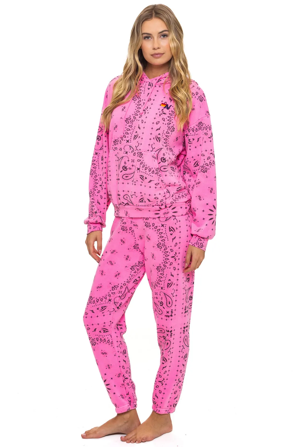 BANDANA SWEATPANTS - NEON PINK sold by Aviator Nation product image thumbnail 4