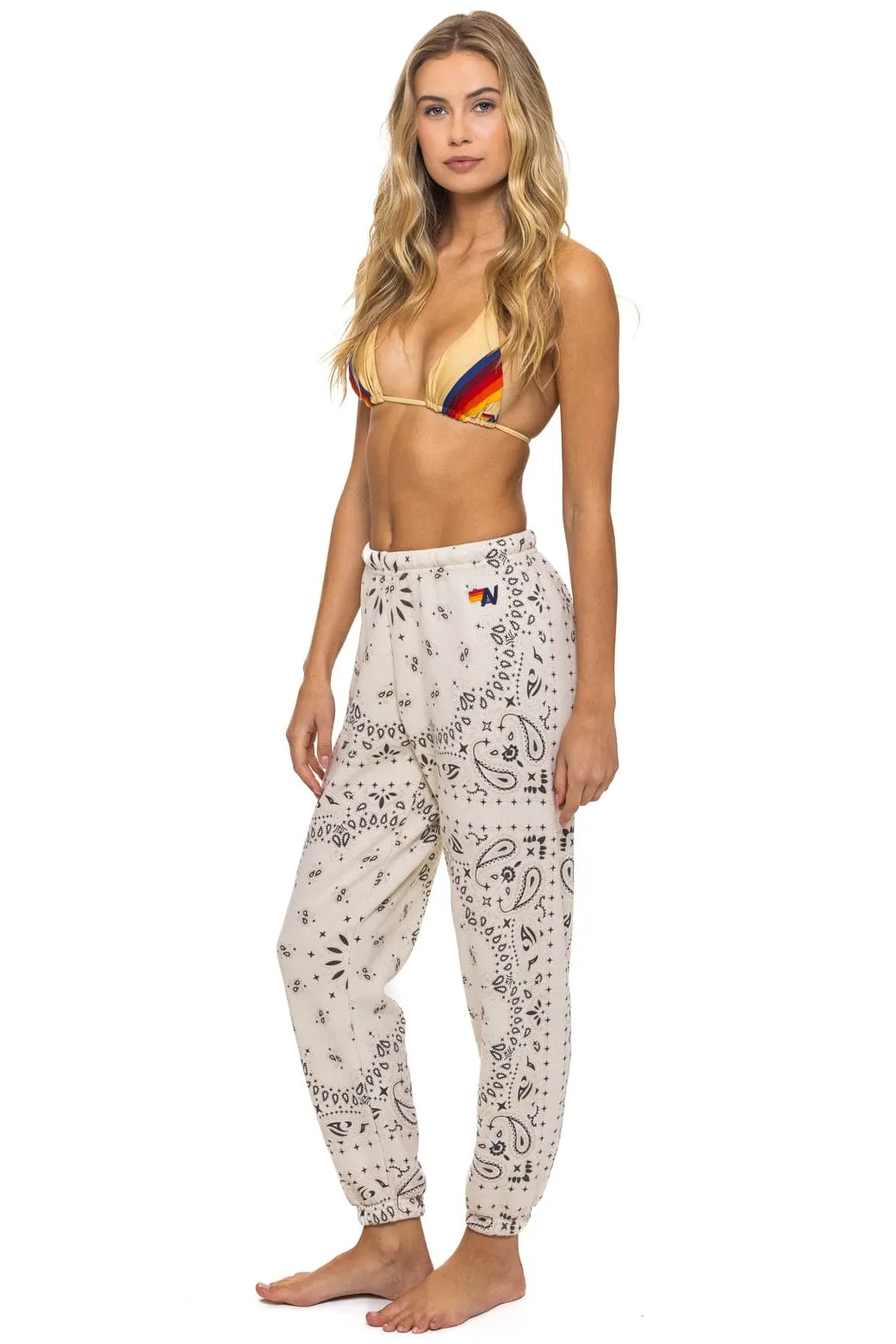 BANDANA SWEATPANTS - VINTAGE WHITE sold by Aviator Nation product image thumbnail 2