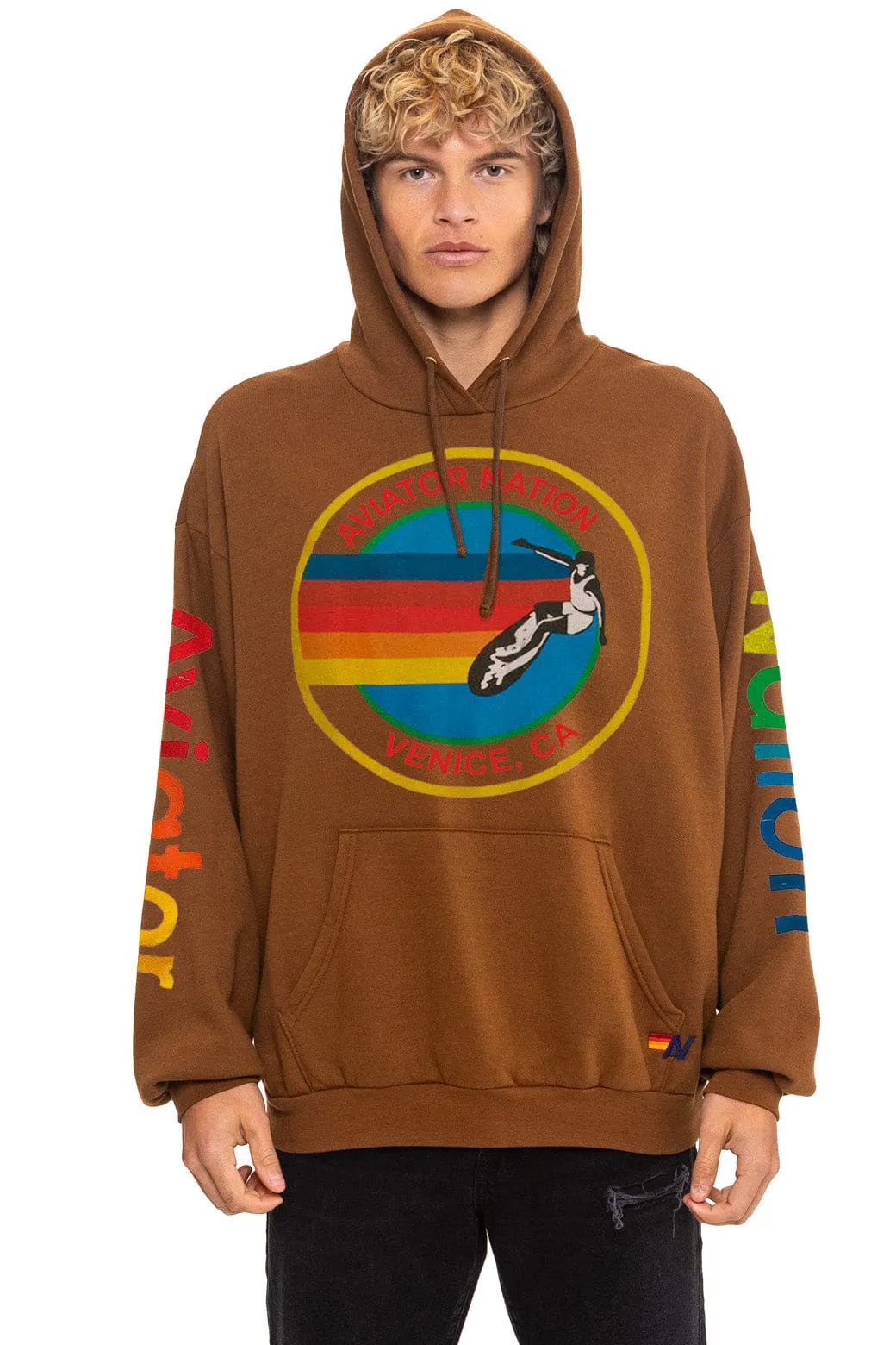 AVIATOR NATION RELAXED PULLOVER HOODIE - CINNAMON sold by Aviator Nation product image thumbnail 2