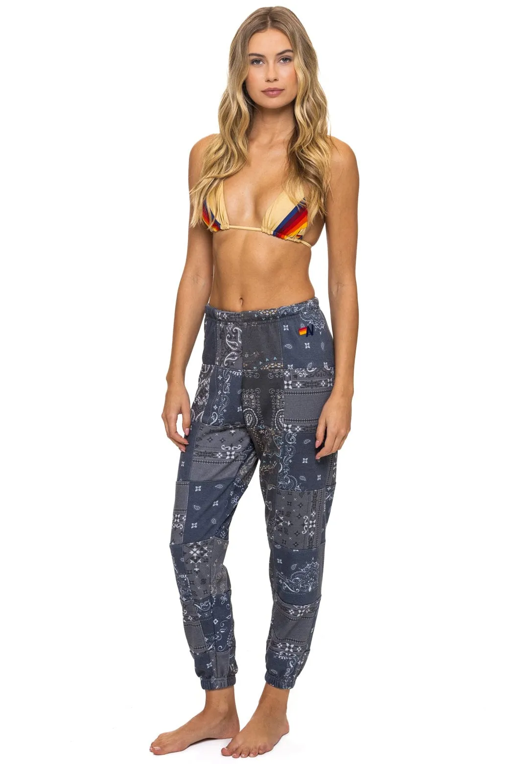 BANDANA QUILTED SWEATPANTS - CHARCOAL sold by Aviator Nation product image thumbnail 3