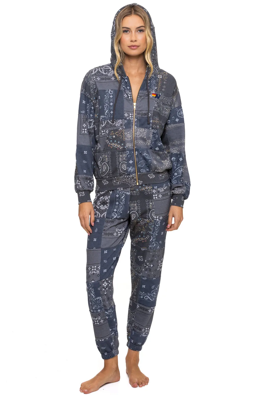 BANDANA QUILTED SWEATPANTS - CHARCOAL sold by Aviator Nation product image thumbnail 2