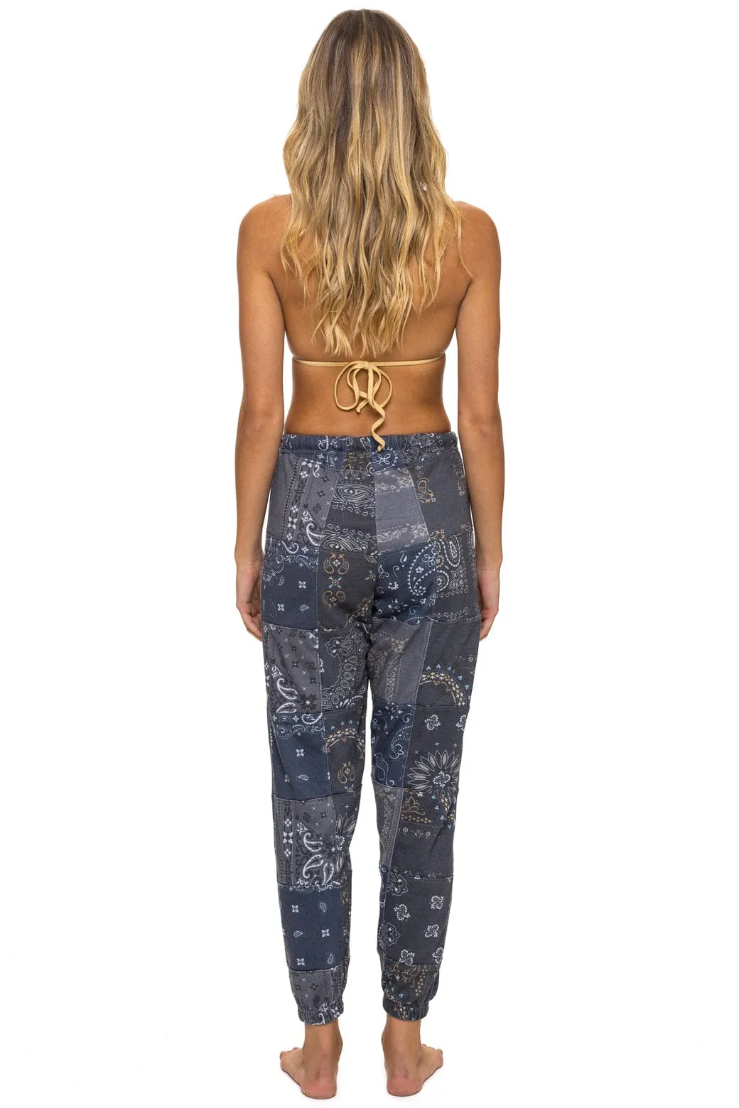 BANDANA QUILTED SWEATPANTS - CHARCOAL sold by Aviator Nation product image thumbnail 5