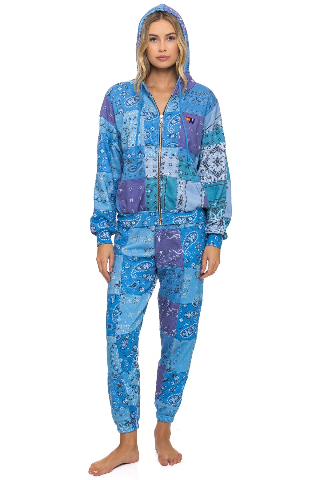 BANDANA QUILTED SWEATPANTS - BLUE sold by Aviator Nation product image thumbnail 2