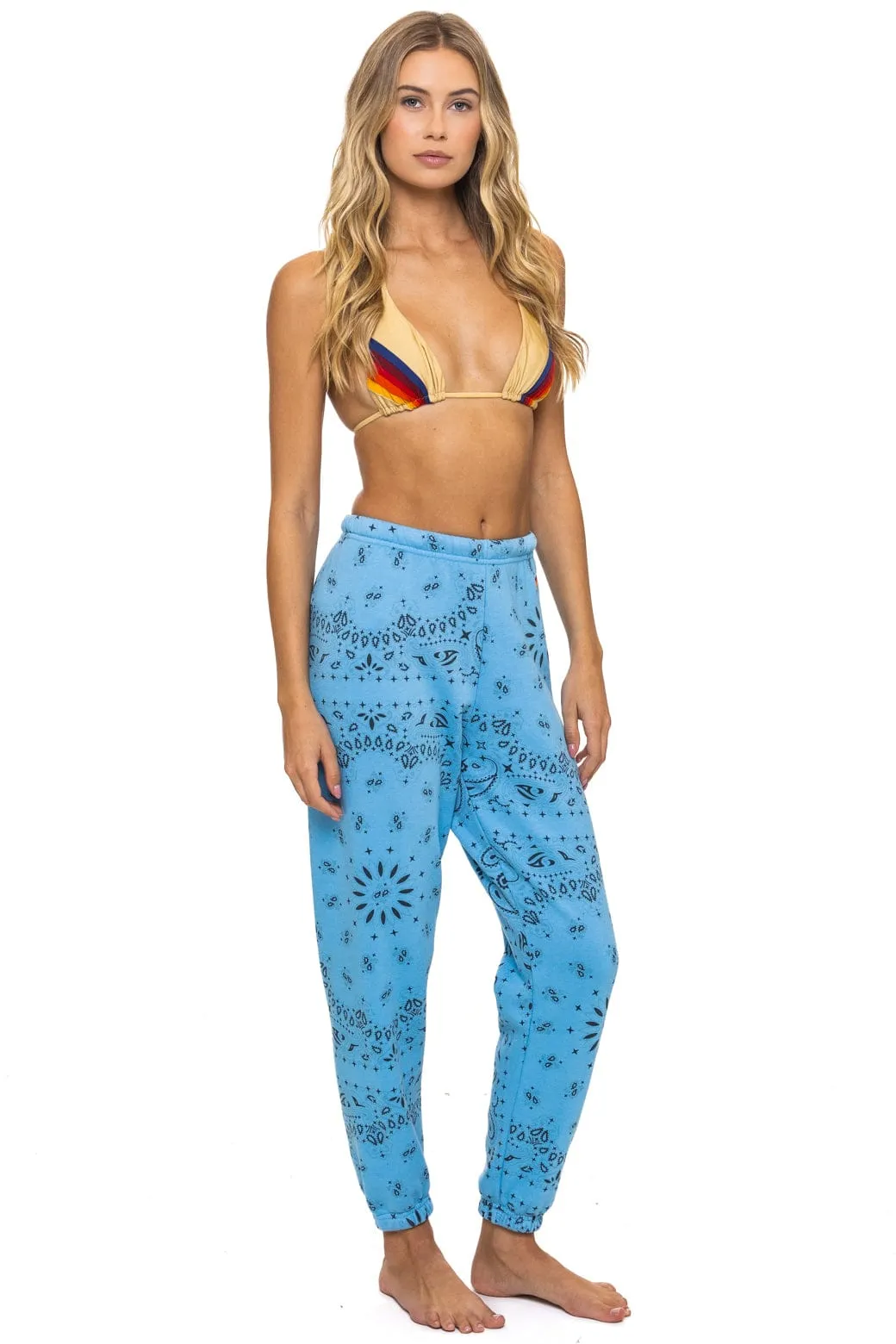 BANDANA SWEATPANTS - SKY sold by Aviator Nation product image thumbnail 5