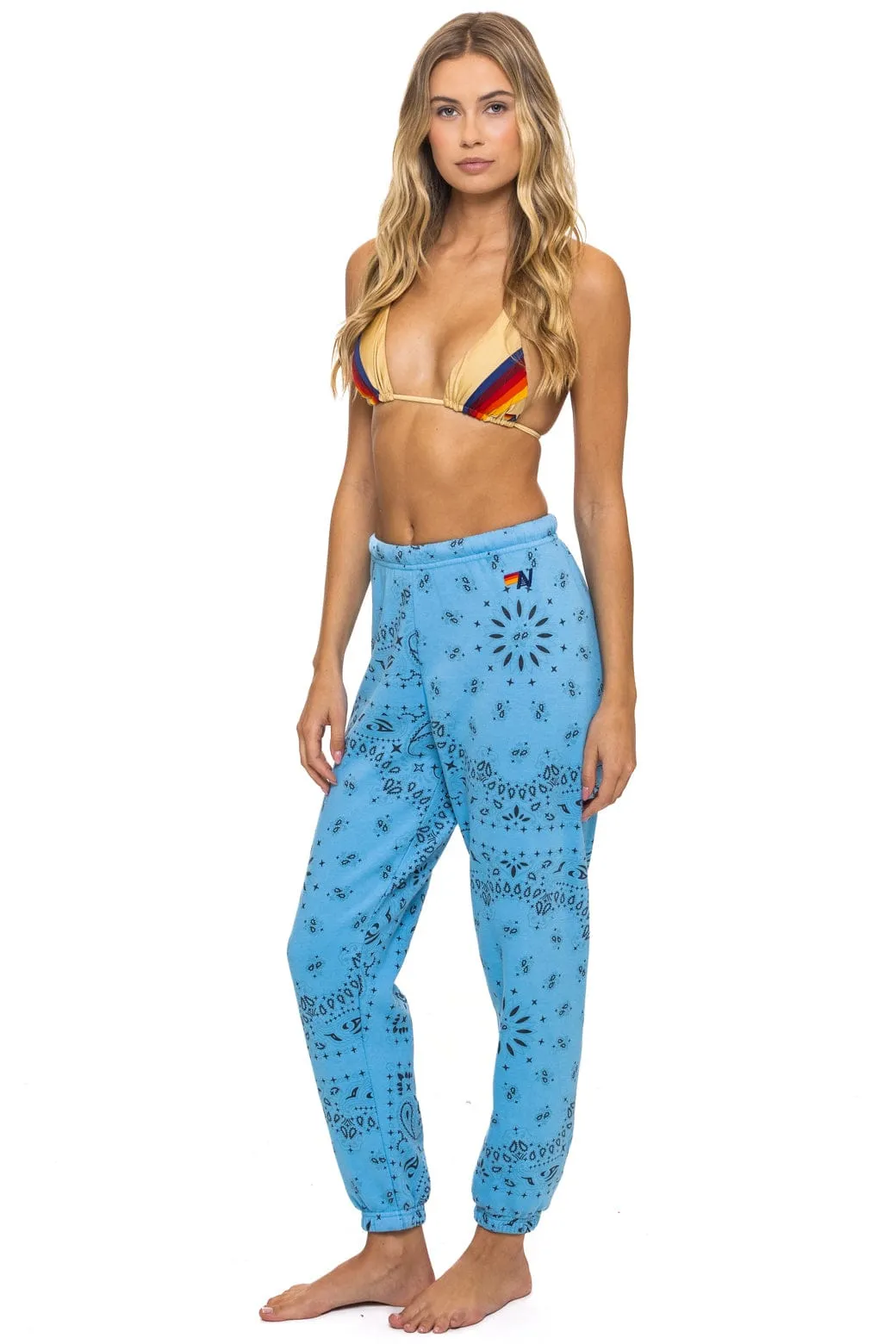 BANDANA SWEATPANTS - SKY sold by Aviator Nation product image thumbnail 3