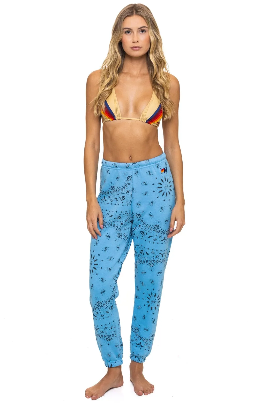 BANDANA SWEATPANTS - SKY sold by Aviator Nation