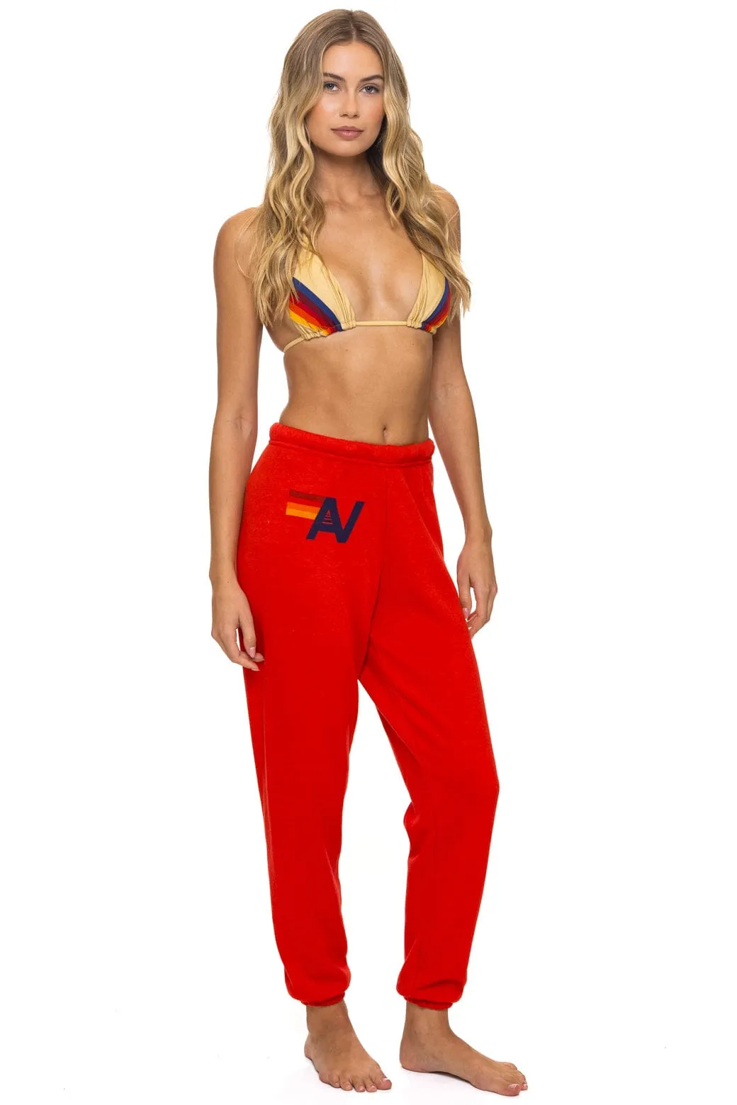 LOGO SWEATPANTS - RED sold by Aviator Nation product image thumbnail 2
