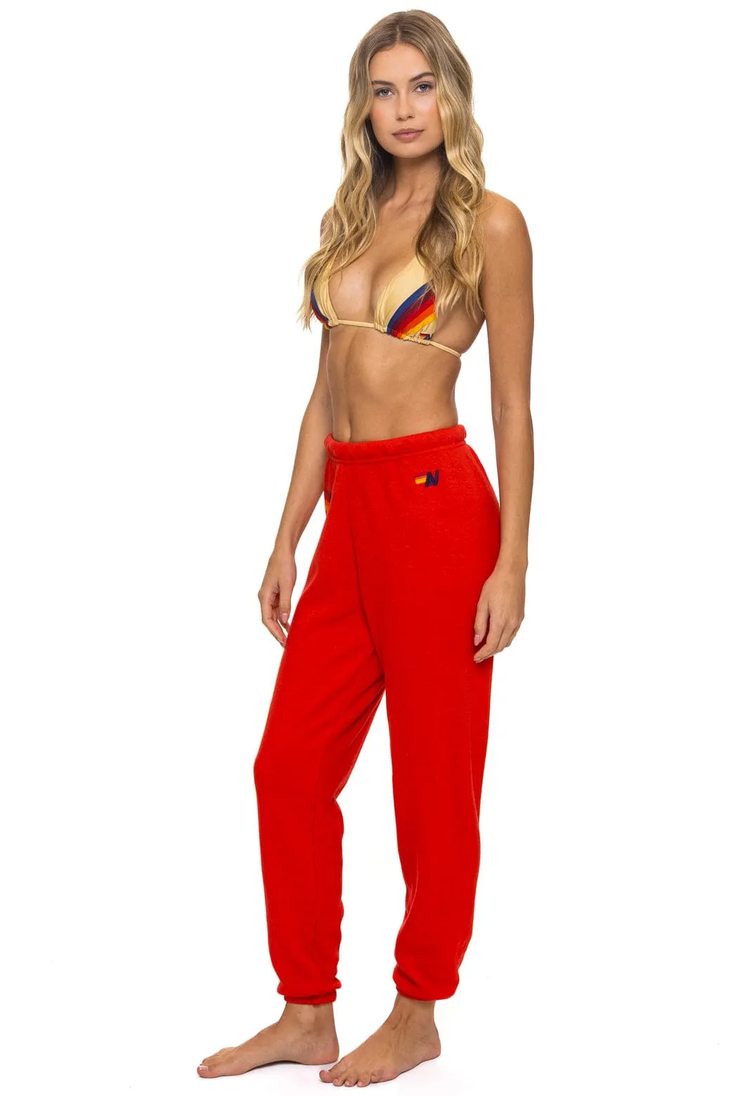 LOGO SWEATPANTS - RED sold by Aviator Nation product image thumbnail 3