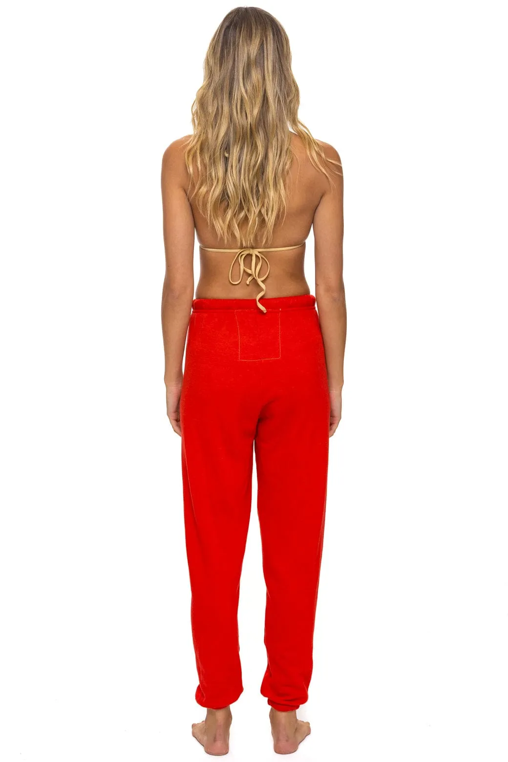 LOGO SWEATPANTS - RED sold by Aviator Nation product image thumbnail 4