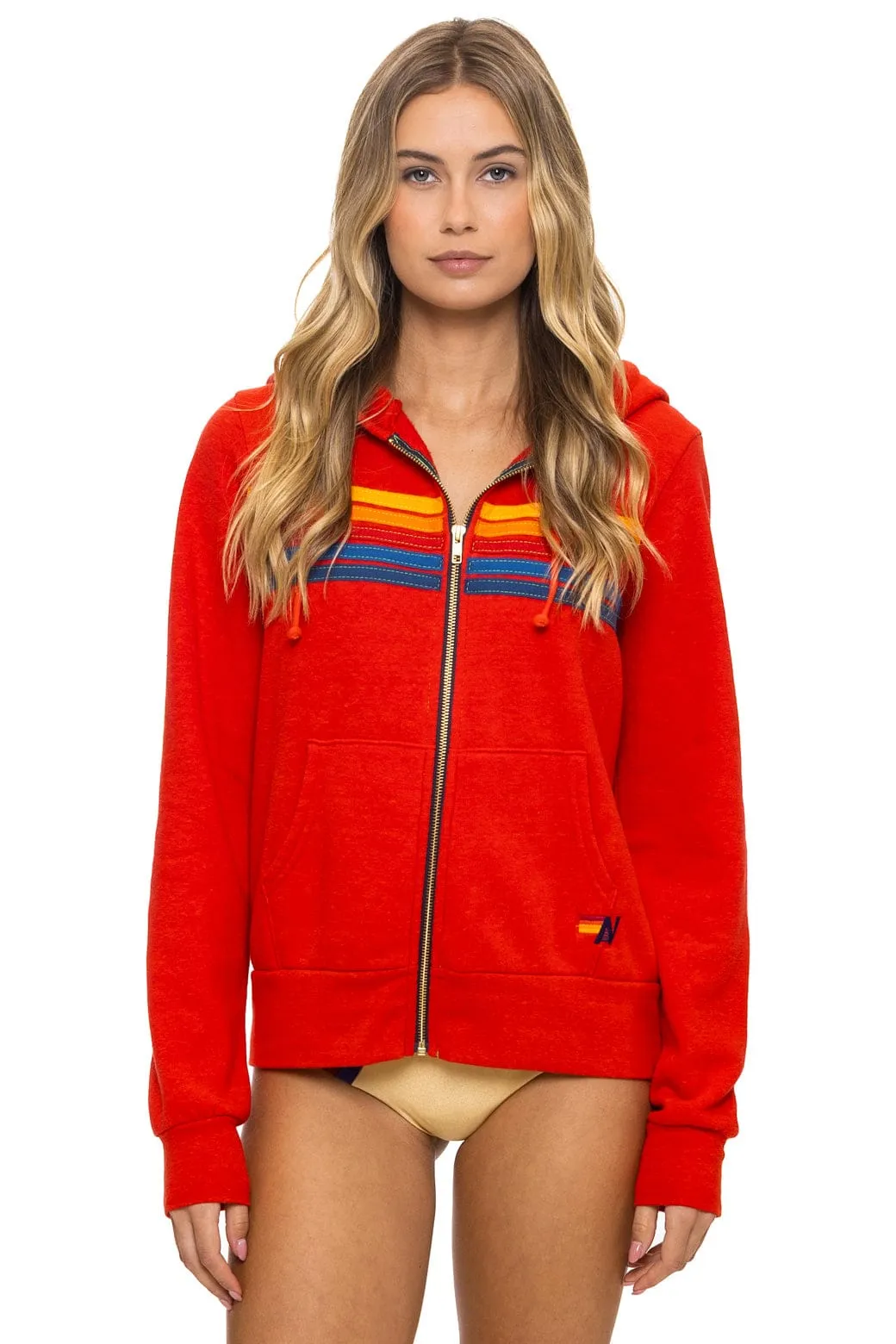 5 STRIPE HOODIE - RED sold by Aviator Nation product image thumbnail 5