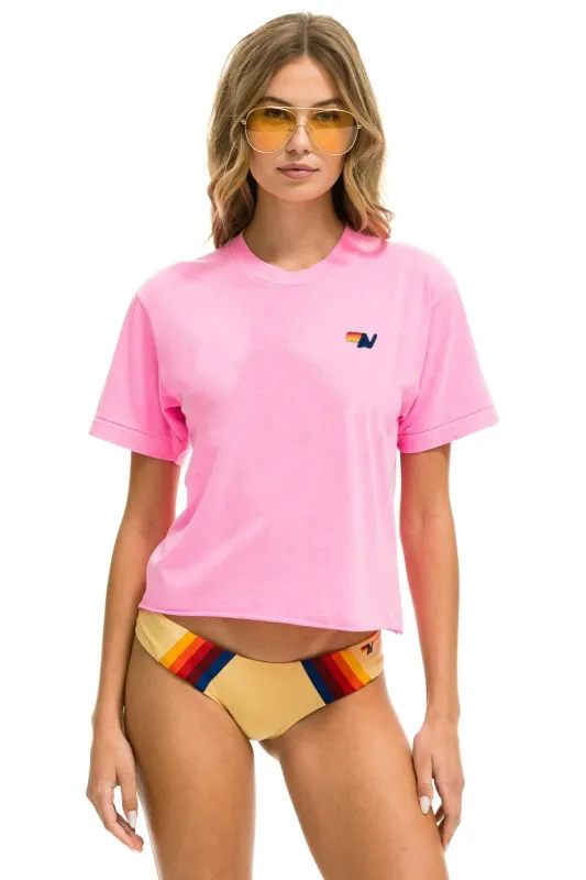 BASIC BOYFRIEND TEE - NEON PINK sold by Aviator Nation