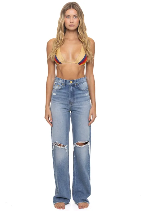 HI RISE WIDE LEG BOLT GYPSY WOMENS JEAN - VINTAGE sold by Aviator Nation