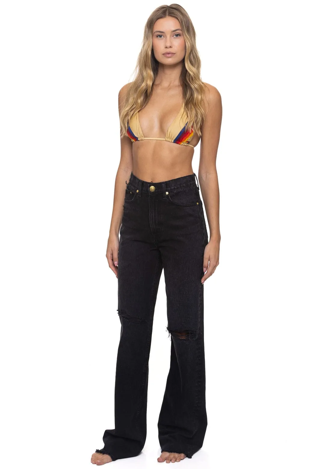 HI RISE WIDE LEG BOLT GYPSY WOMENS JEAN - VINTAGE BLACK sold by Aviator Nation product image thumbnail 3